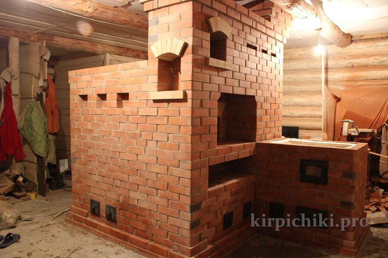 Русская печь с плитой