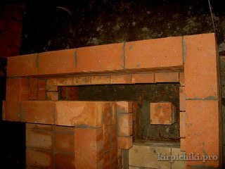 каминопечи кладка. карнизы под футеровку