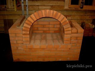 каминопечь. арка камина