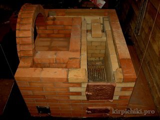 каминопечи кладка. кладка  арки камина