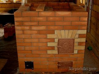 печь-камин схема