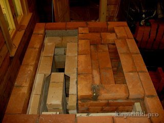 и печь и камин. перекрытие топливника