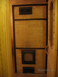 Банная печь каменка прямого нагрева.