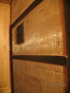 Отделка банной печи.