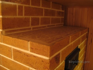 Облицовка керамической плиткой печей.