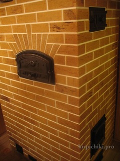 Облицовка керамической плиткой печей - банная печь.