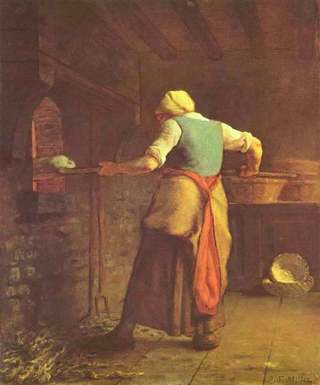 Жан Франсуа Милле - Женщина, пекущая хлеб.