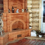 печь с угловым камином&nbsp;Печь с угловым камином