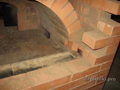 Витебский печной кирпич, пяты свода.