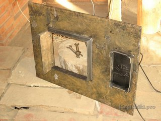 Замена печной фурнитуры при ремонте банной печи.