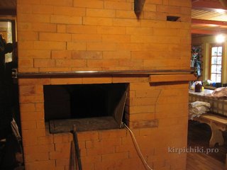 Русская печь после ремонта.