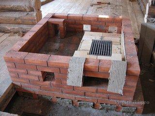 Кладка печей, русская теплушка, топливник.