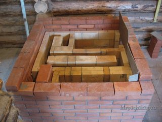 Кладка русской печи Теплушка - столбики.
